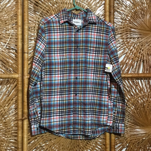 goodfellow Other - Good fellow Men Long Sleeve Blue Plaid Shirt XXL